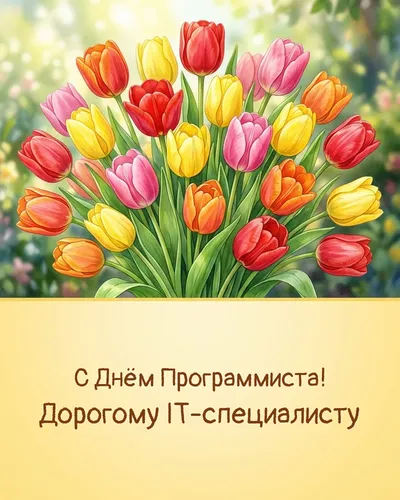 открытка с днём программиста!